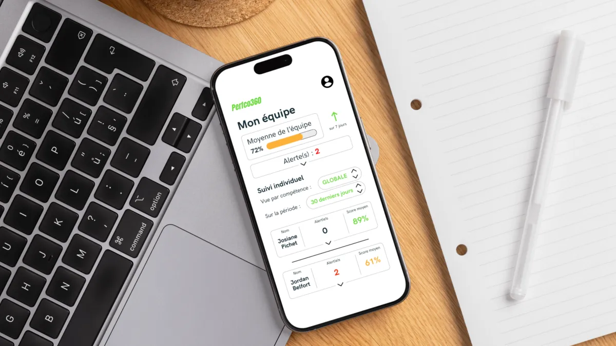 Aperçu de la plateforme Perfco360